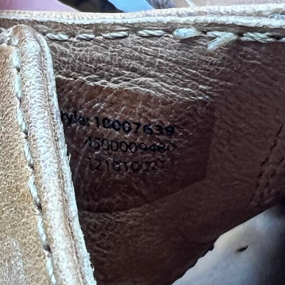 Ariat Sandals Womens 9 Tan Light Brown Leather Heeled Buckle Strap Slide - Picture 8 of 9